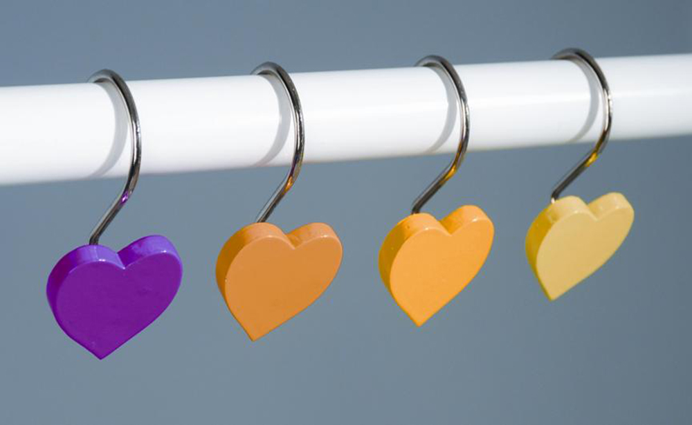 Κρίκοι Κουρτίνας Μπάνιου Multi Hearts