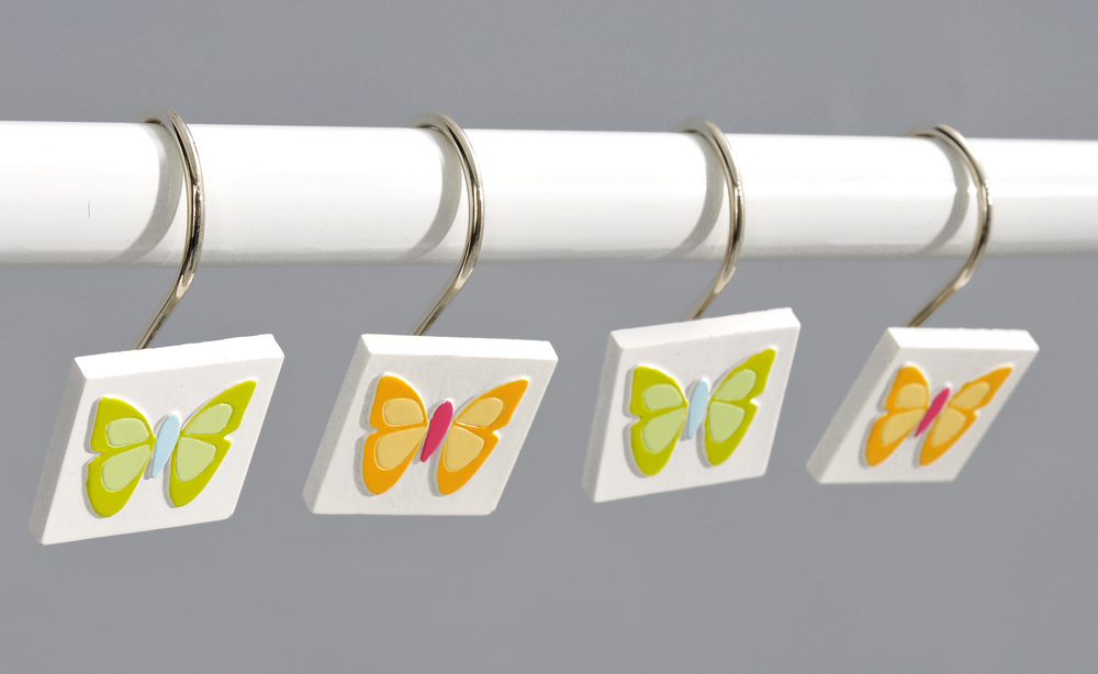 Κρίκοι Κουρτίνας Μπάνιου Butterfly