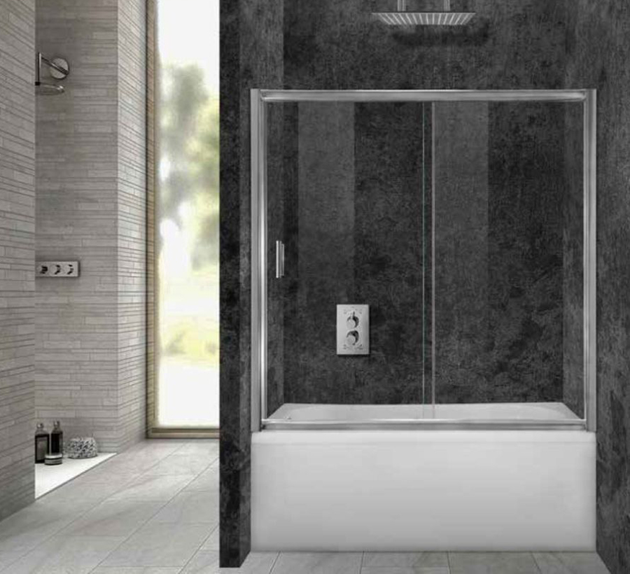 Καμπίνα Μπανιέρας Bathtub 70 Τοίχο-Τοίχο | Κρύσταλλο Διάφανο 6mm