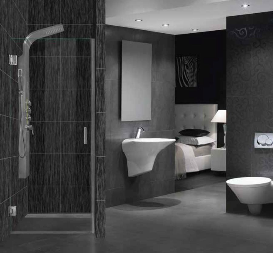 Πόρτα Τοίχο-Τοίχο Giovanni1 | Κρύσταλλο Διάφανο 8mm