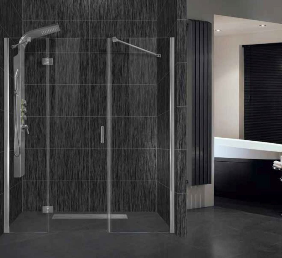 Καμπίνα Μπάνιου Τοίχο-Τοίχο Giovanni3 | Κρύσταλλο Διάφανο 8mm