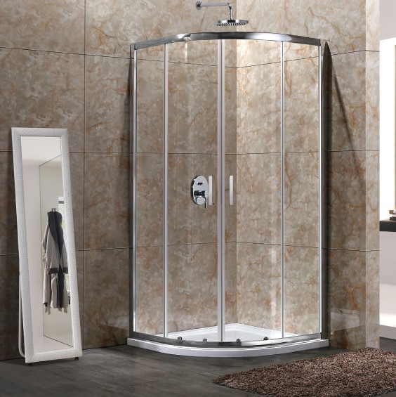 Καμπίνα Μπάνιου Ημικυκλική Με Συρόμενα Φύλλα Crete 20 | Κρύσταλλο Διάφανο 5mm 