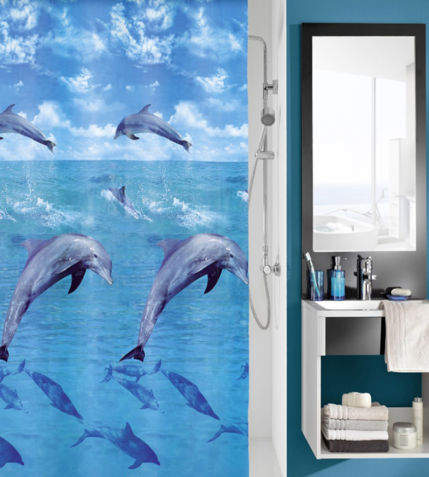Κουρτίνα Μπάνιου Dolphin 