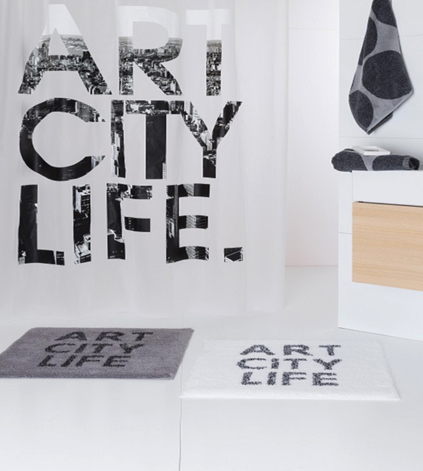 Κουρτίνα Μπάνιου Art City Life 