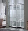 Καμπίνα Μπάνιου Τοίχο-Τοίχο Με Δύο Σταθερά Και Δύο Συρόμενα Μοντέλο Venia 80 | Κρύσταλλο Ασφαλείας 6mm 