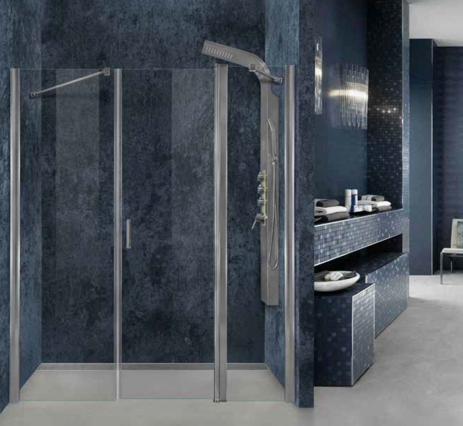 Καμπίνα Τοίχο-Τοίχο Fresh 4 | Kρύσταλλο Διάφανο 6mm