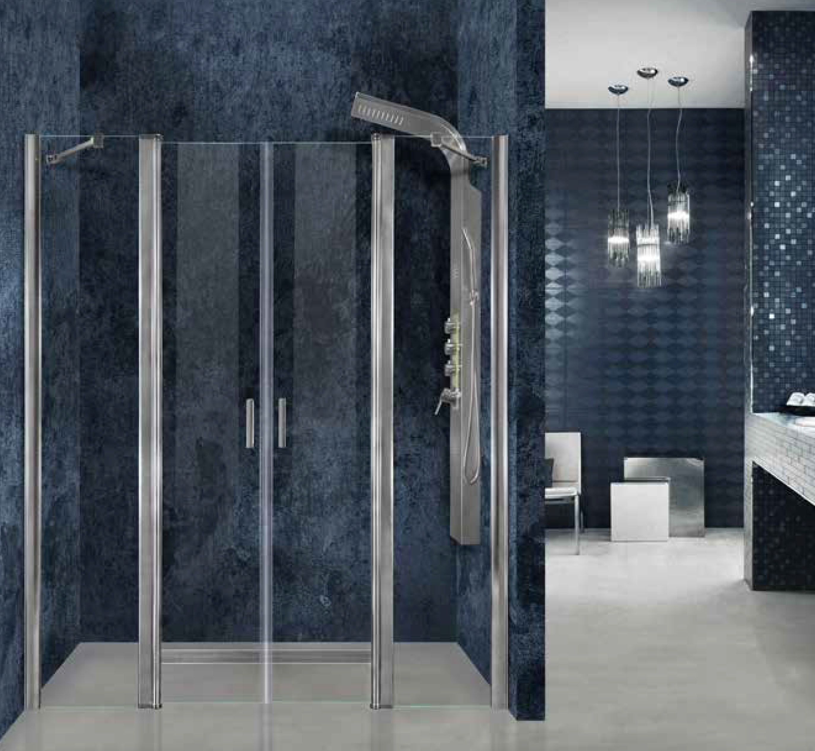 Καμπίνα Τοίχο-Τοίχο Fresh 5 | Κρύσταλλο Διάφανο 6mm