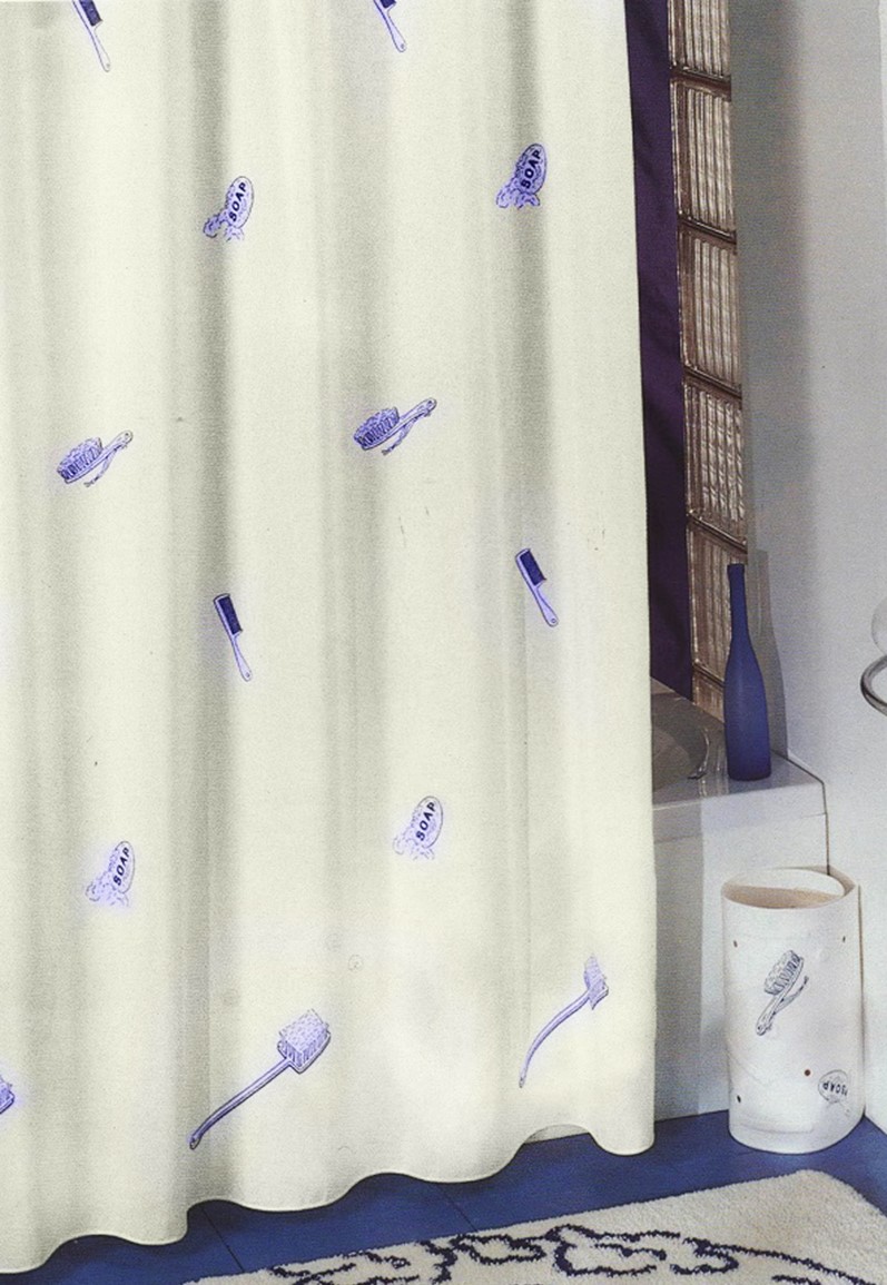 Κουρτίνα Μπάνιου Υφασμάτινη Soap 