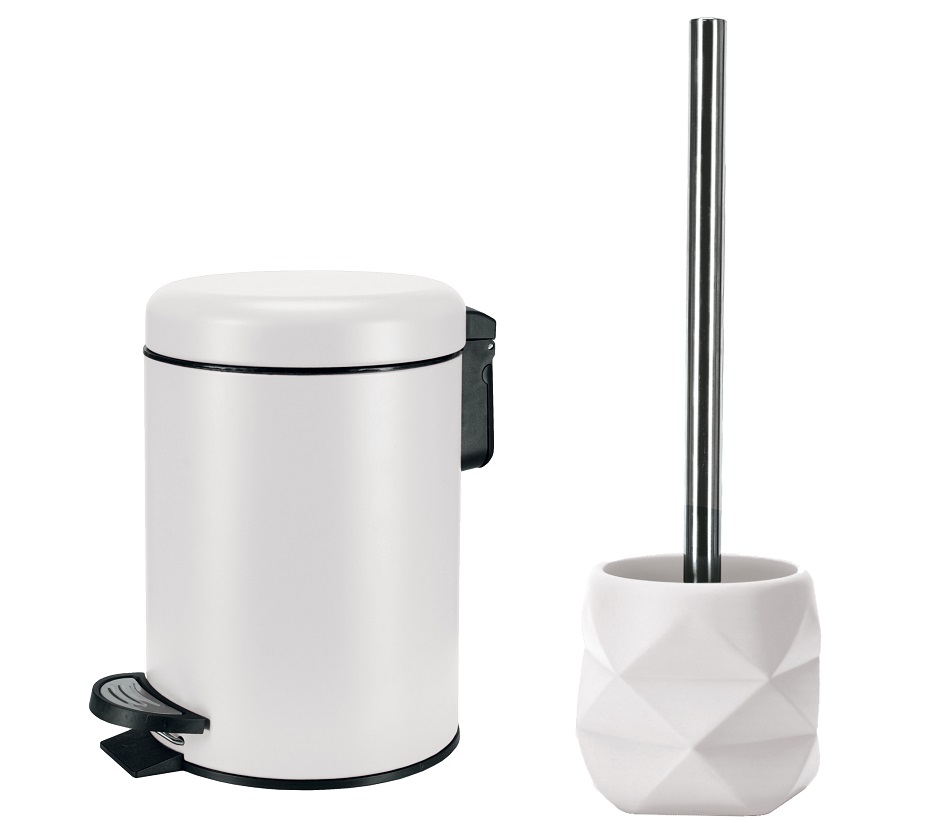 Σετ Καλάθι 3lt & Πιγκάλ One White