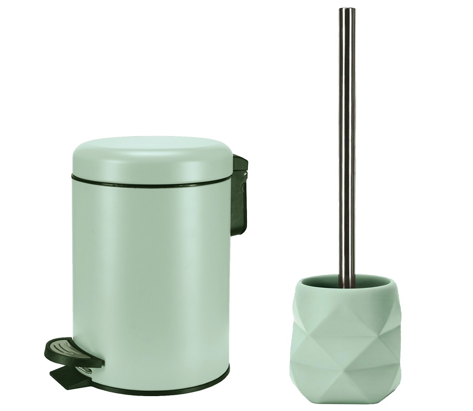 Σετ Καλάθι 3lt & Πιγκάλ One Opal green