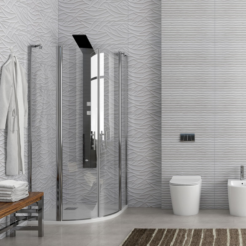 Καμπίνα Μπάνιου Ημικυκλική Panex200 | Κρύσταλλο Διάφανο 6mm 