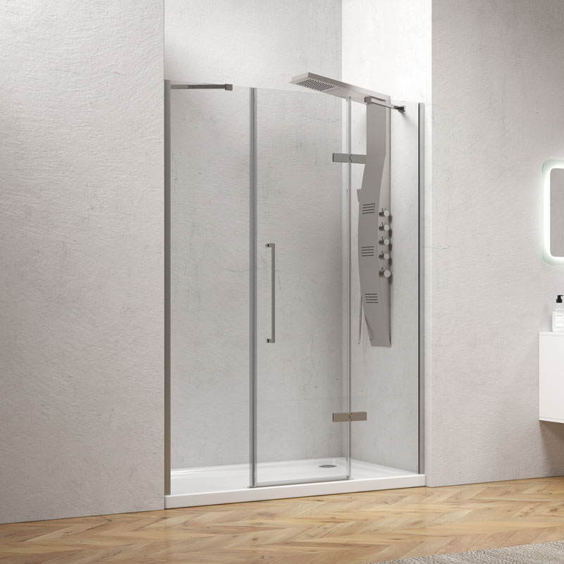 Καμπίνα Μπάνιου Τοίχο-Τοίχο Moντέλο Tinos 600 | Kρύσταλλο Διάφανο 8mm