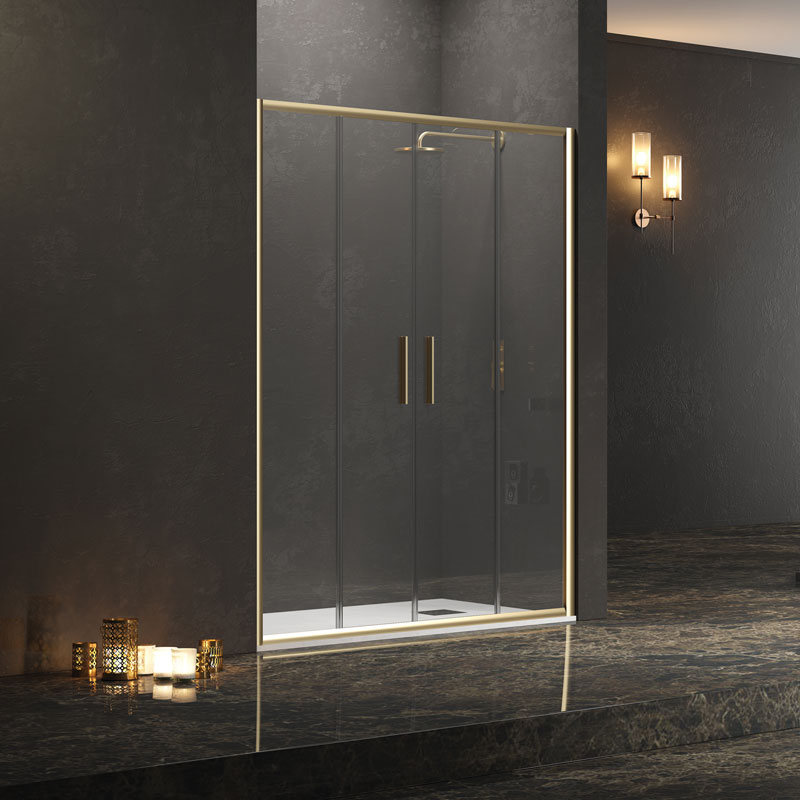 Καμπίνα Μπάνιου Τοίχο-Τοίχο Συρόμενη Moντέλο Efe 600 | Kρύσταλλο Διάφανο 5mm