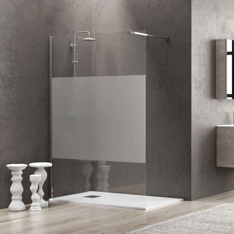 Διαχωριστικό Ντουζιέρας Free I | Κρύσταλλο Serigrafato 6mm