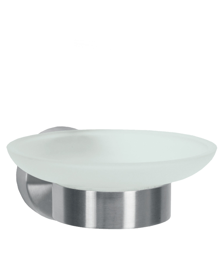 Σαπουνοθήκη Allegra Επιτοίχια Από Ανοξείδωτο Ατσάλι και Γυαλί