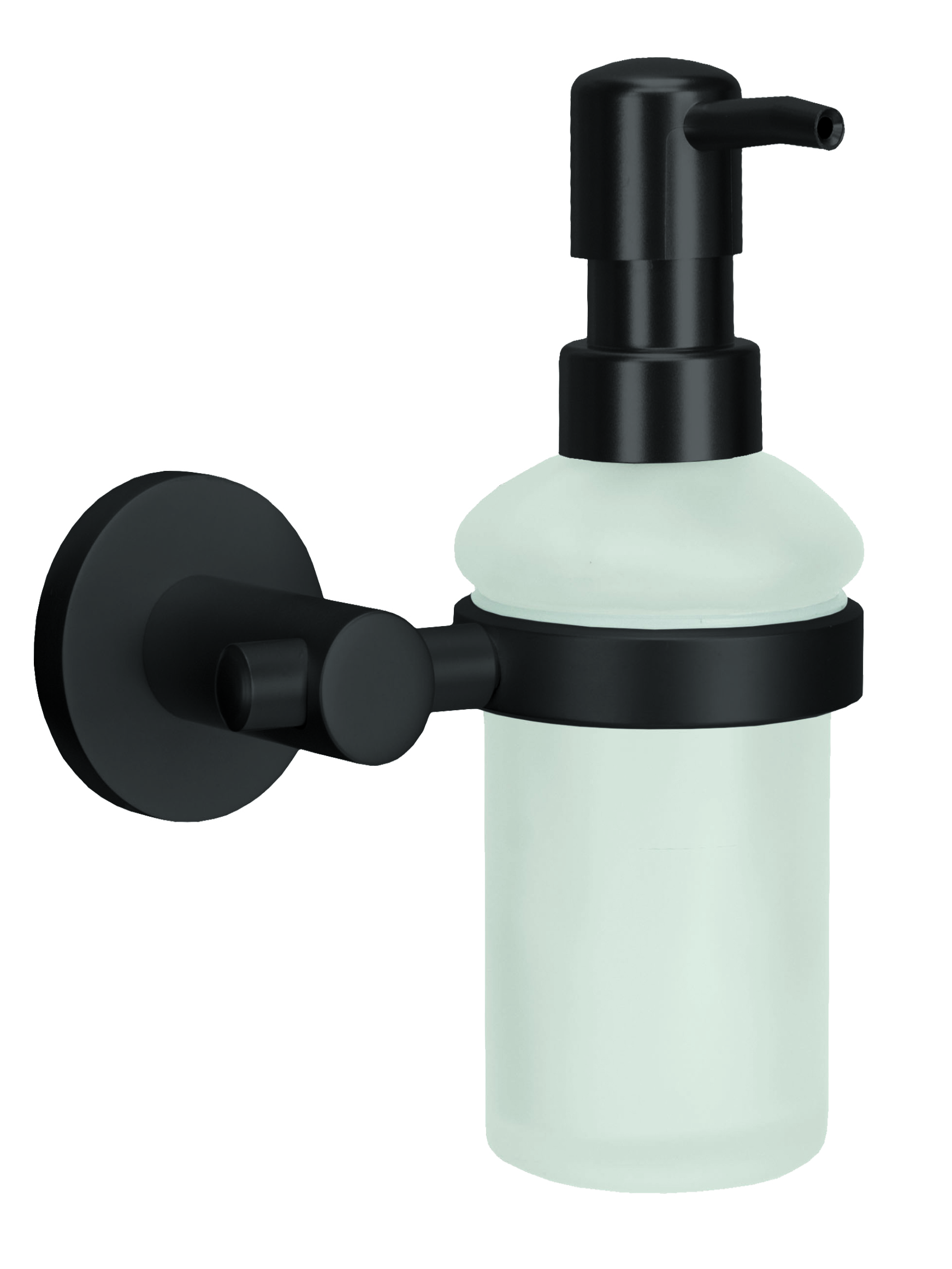 Υγρό Σαπούνι Apollo Nero Επιτοίχιo Από Αλουμίνιο και Γυαλί