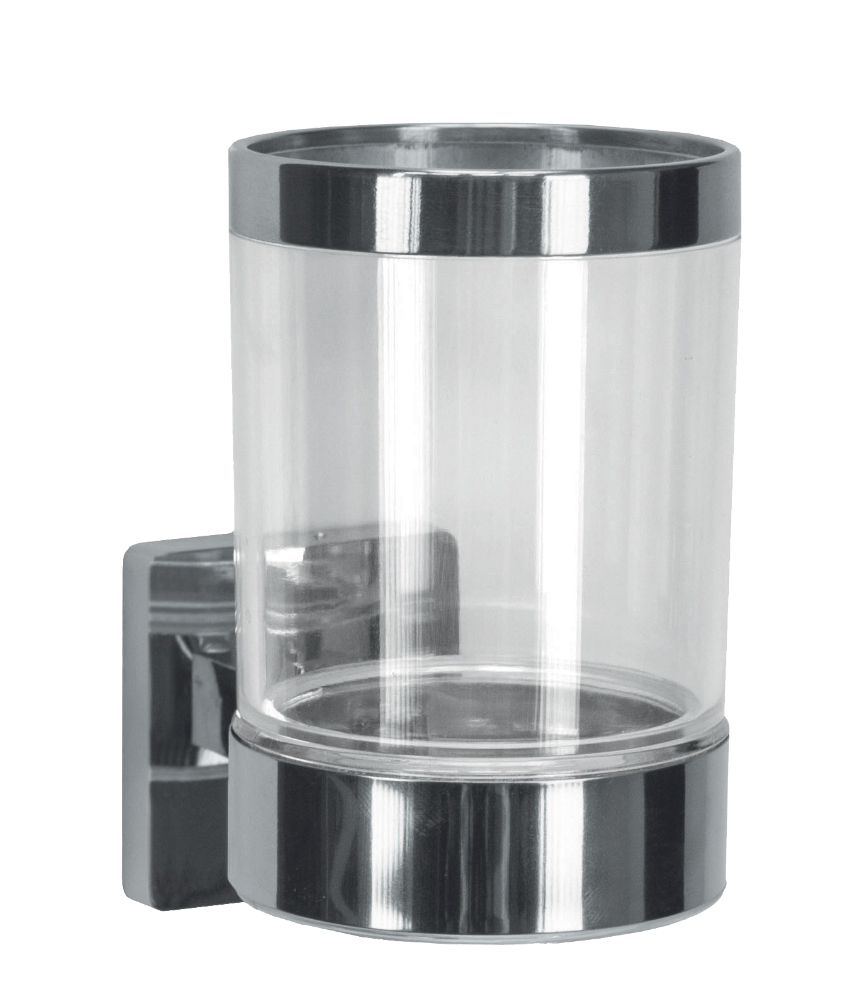 Ποτηροθήκη Luno Επιτοίχια Από Πολυστυρένιο και Μέταλλο