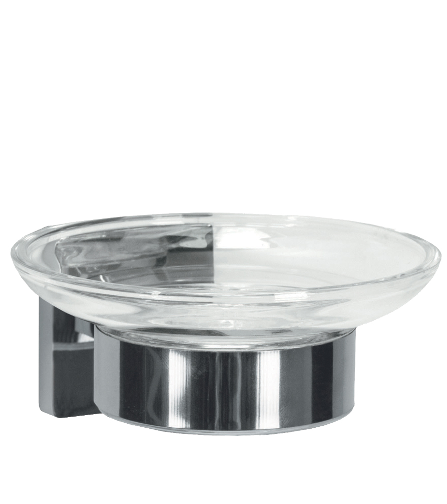 Σαπουνοθήκη Luno Επιτοίχια Από Πολυστυρένιο και Μέταλλο