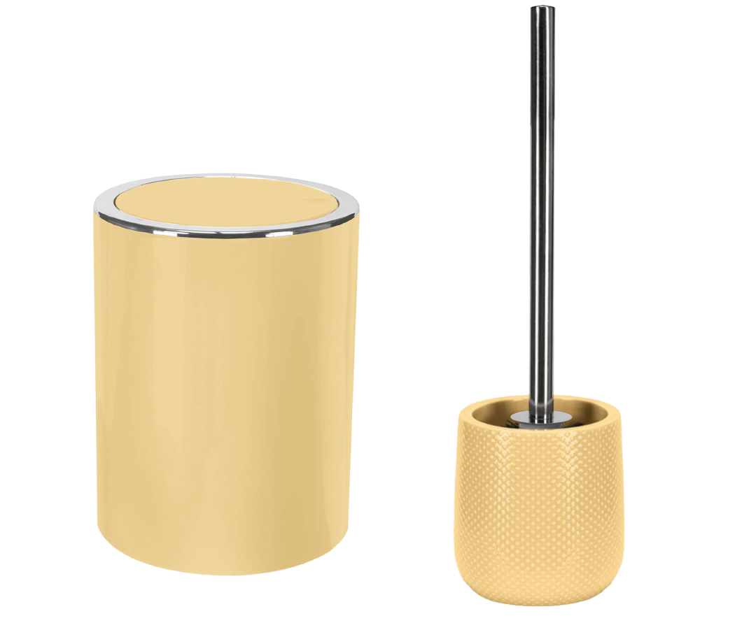 Σετ Καλάθι 5lt & Πιγκάλ Dotty Yellow 