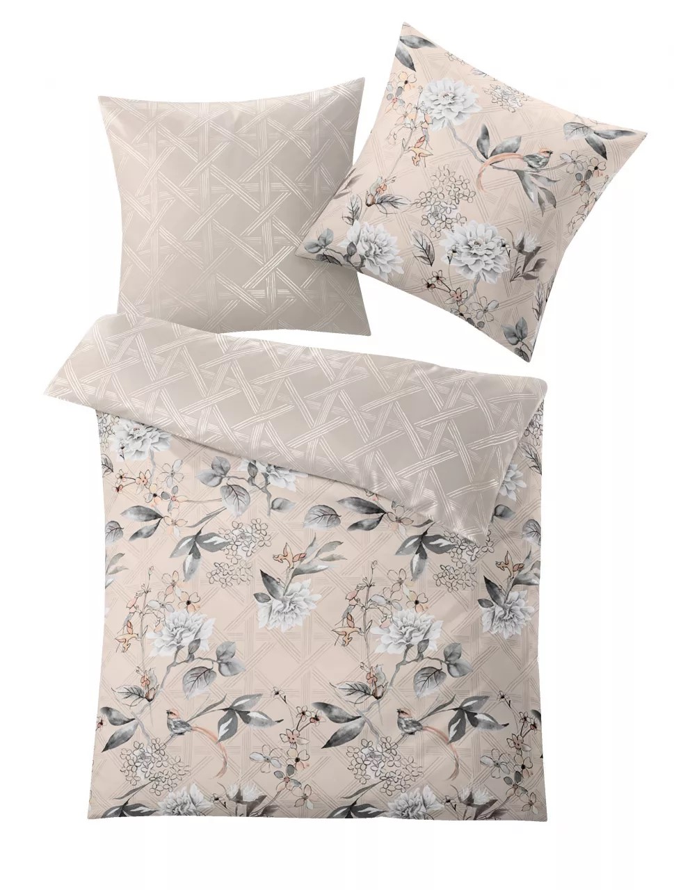 Παπλωματοθήκη & Μαξιλαροθήκη Kessia ΜΑΚΟ ΣΑΤΕΝ 100% ΒΑΜΒΑΚΙ