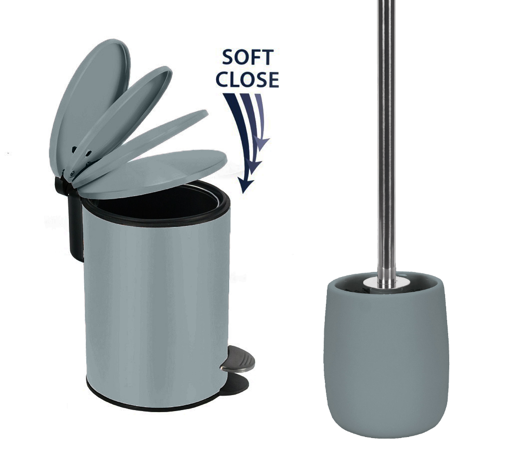 Σετ Καλάθι 3lt με απαλό κλείσιμο & Πιγκάλ Eclipse Gray