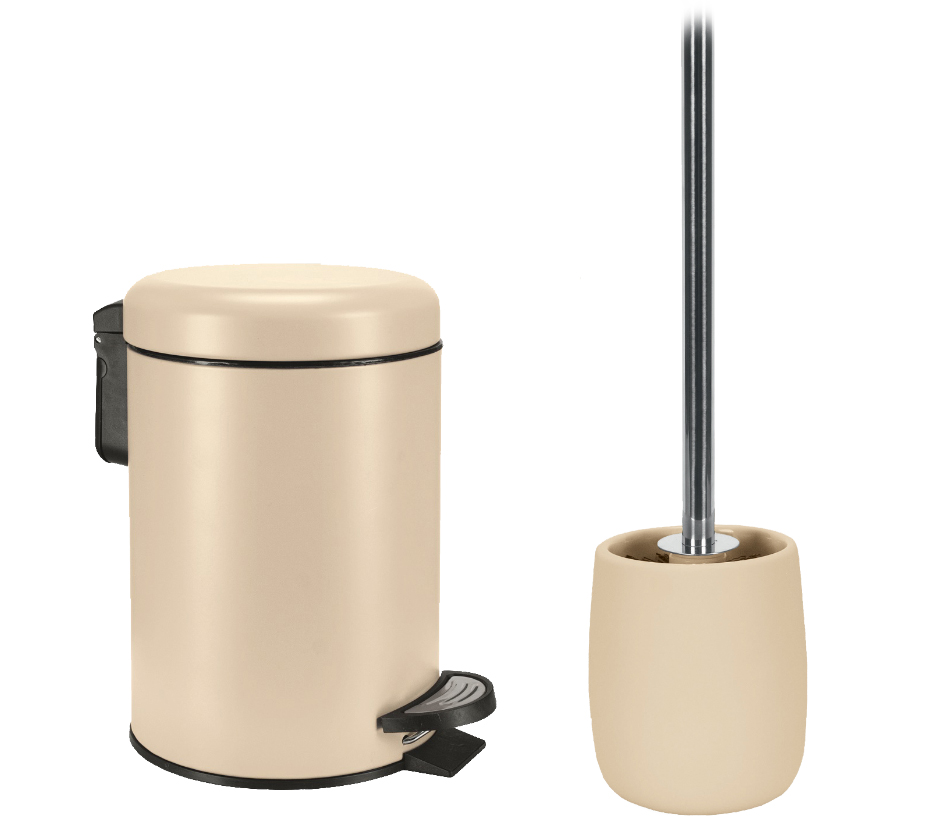 Σετ Καλάθι 3lt & Πιγκάλ Eclipse Beige