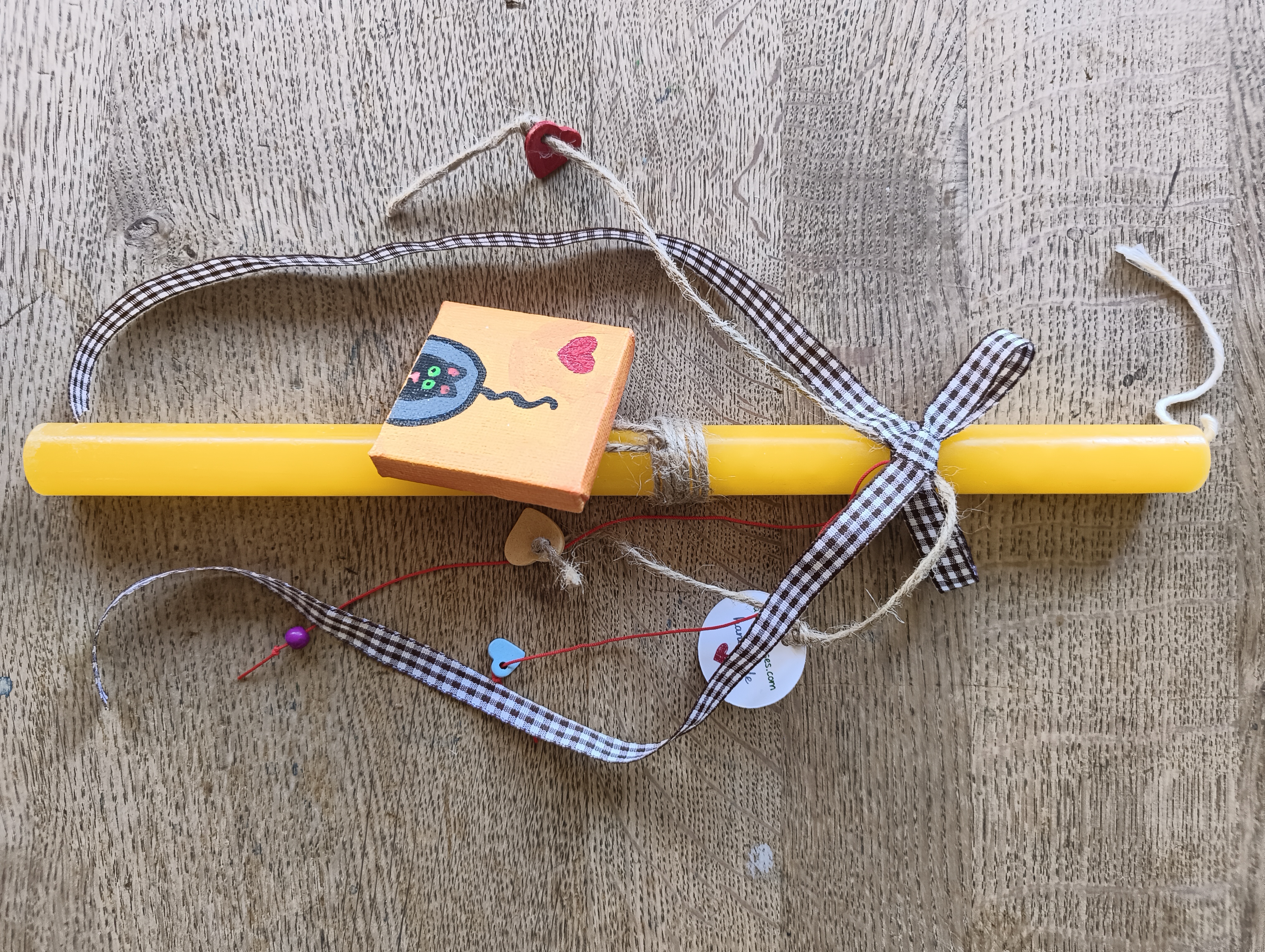 Λαμπάδα Χειροποίητη Peekaboo Cat