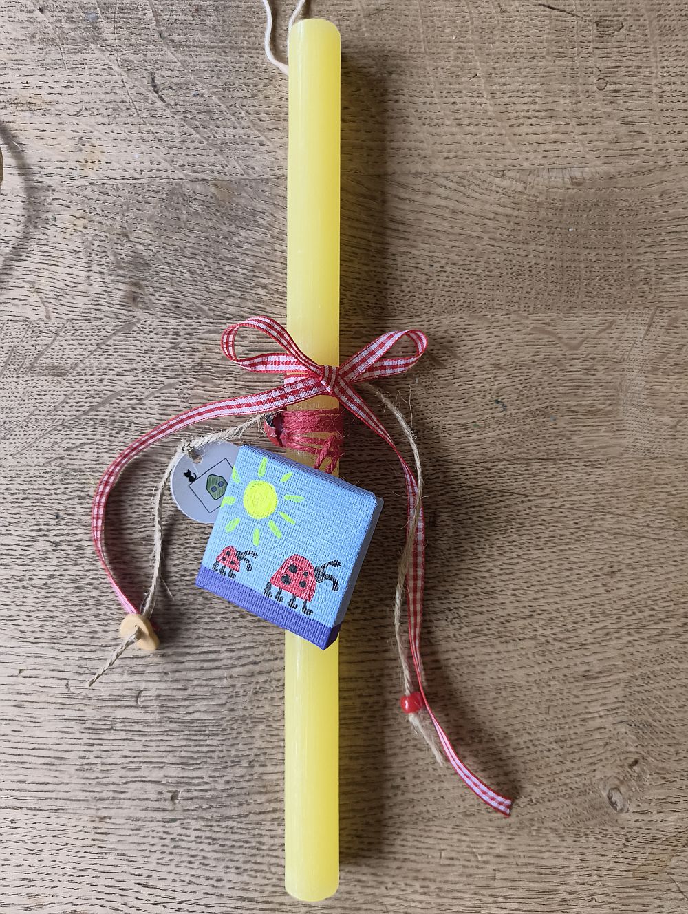 Λαμπάδα Χειροποίητη Mum & Baby Ladybug