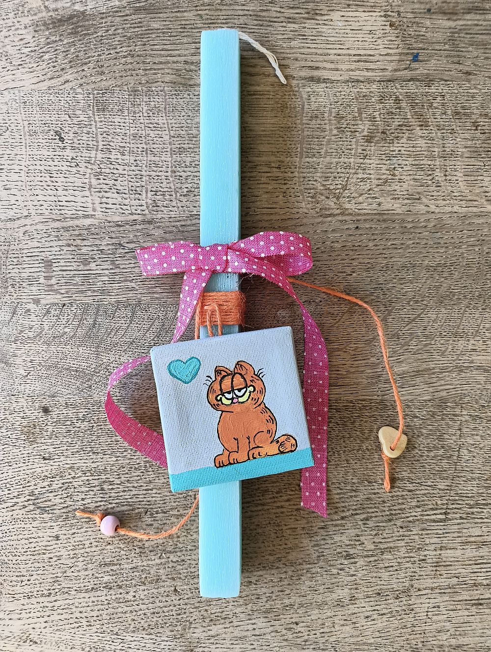 Λαμπάδα Χειροποίητη Garfield