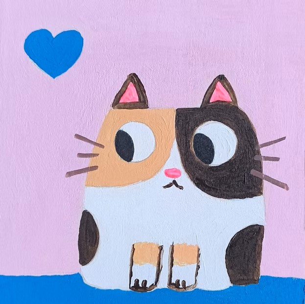 Καδράκι Patchwork Kitty