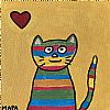 Καδράκι Stripy Cat