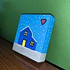Καδράκι Blue Winter House 