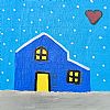 Καδράκι Blue Winter House 